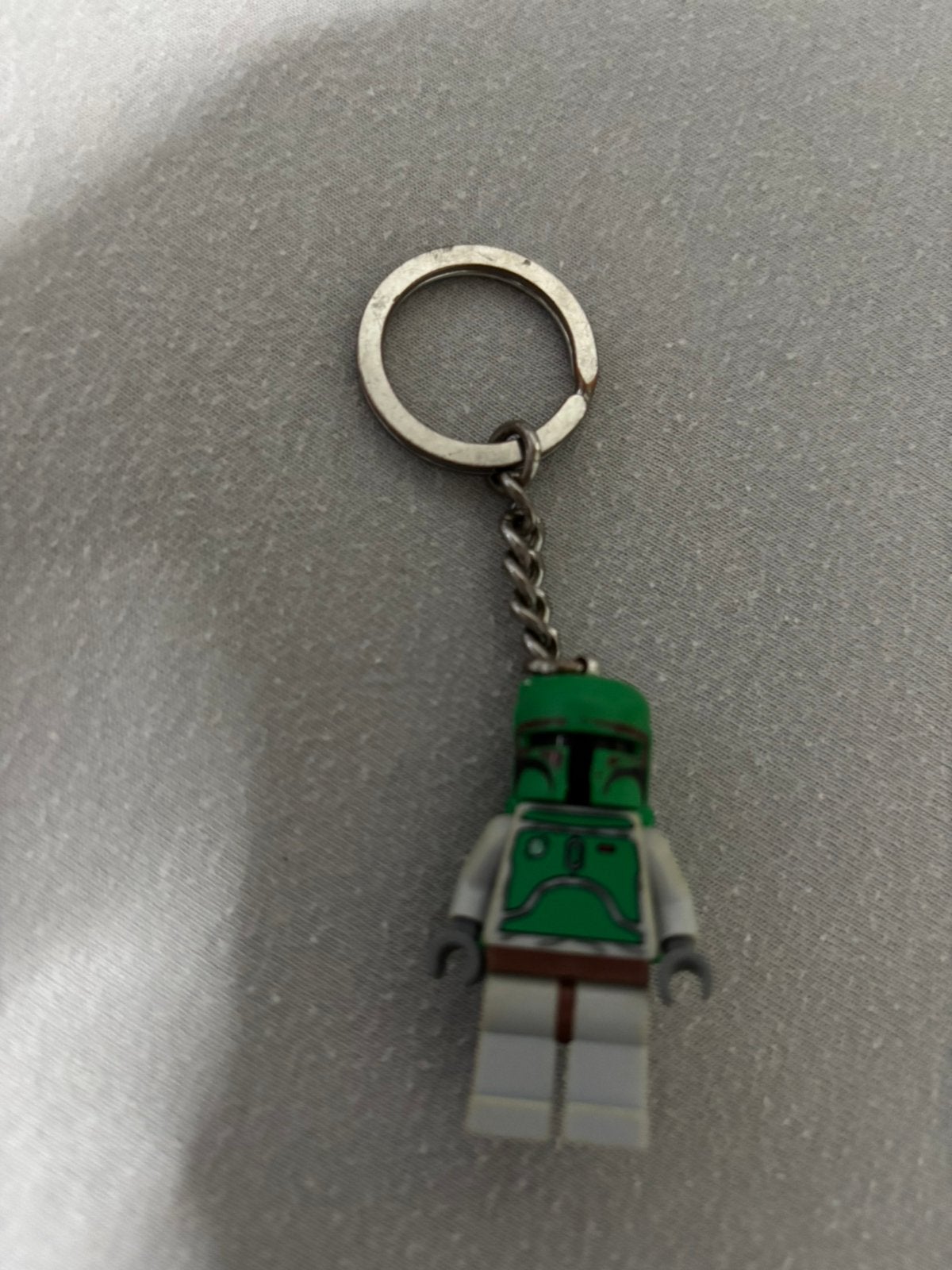 Lego boba fett minifigure sleutelhanger, Gebruikt, Star Wars, Lego, Ophalen of Verzenden