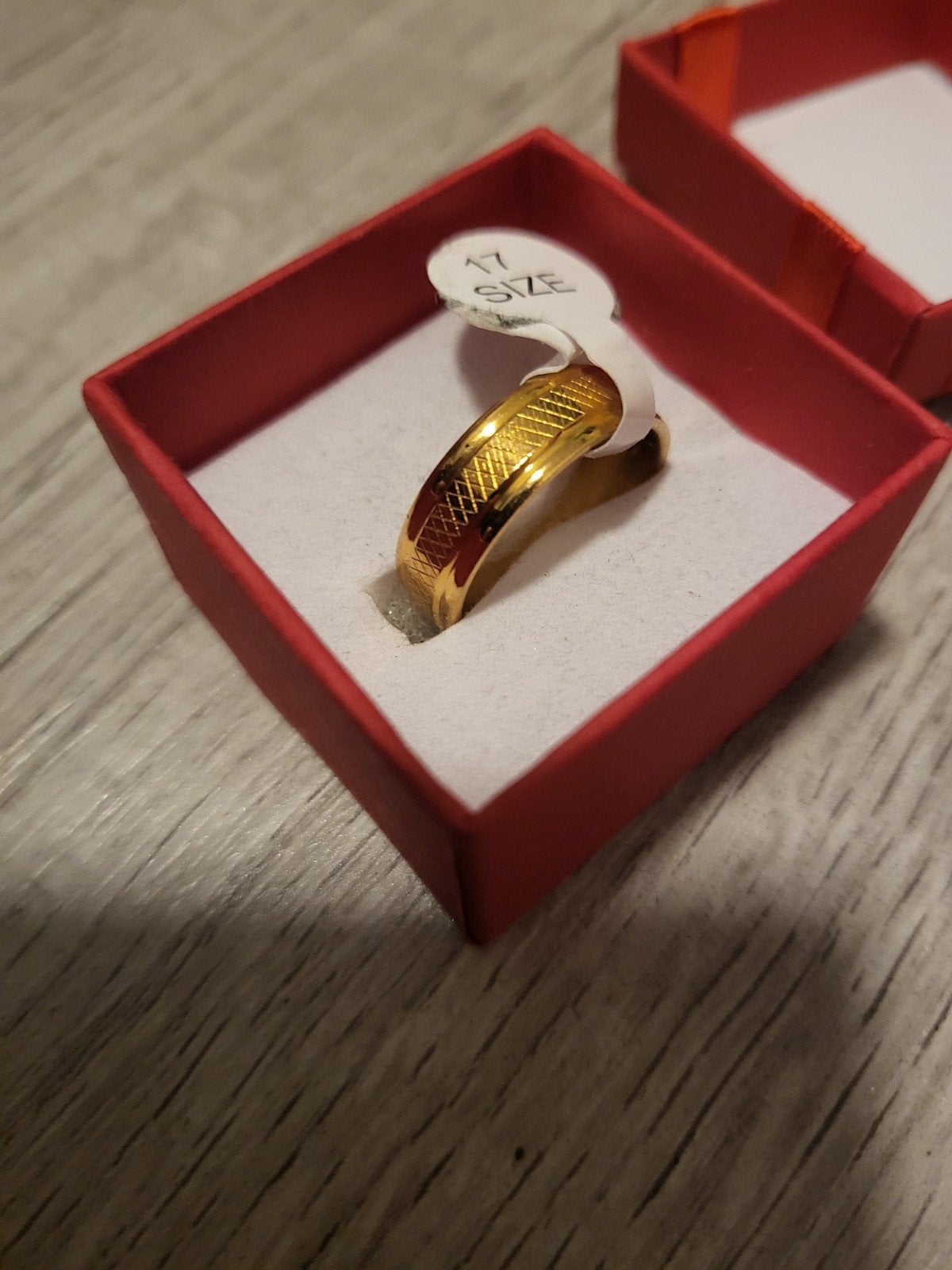 Nieuwe Gouden Ring Maat 17, Nieuw, Ophalen of Verzenden, 17 tot 18, Dame of Heer