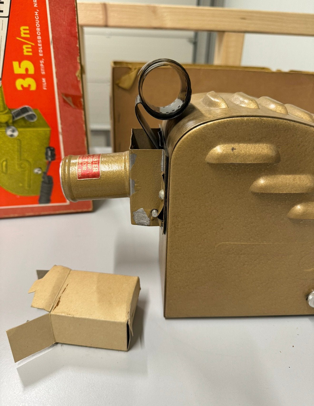 Vintage 1950 the stip master 35mm film strip projector 35 mm, Verzamelen, Ophalen of Verzenden, H, H, H