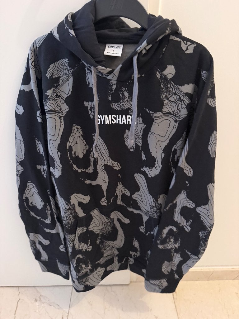 Gymshark hoodie, Ophalen of Verzenden, Zo goed als nieuw, Zwart, Fitness