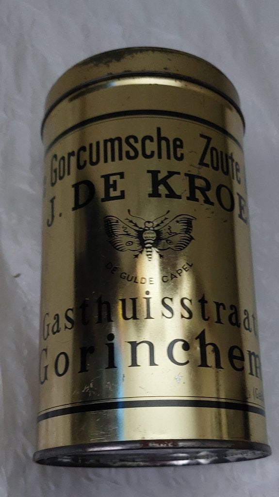 Retro Blik Zoute bollen DE KROES Gorinchem, Ophalen of Verzenden, Gebruikt, Overige