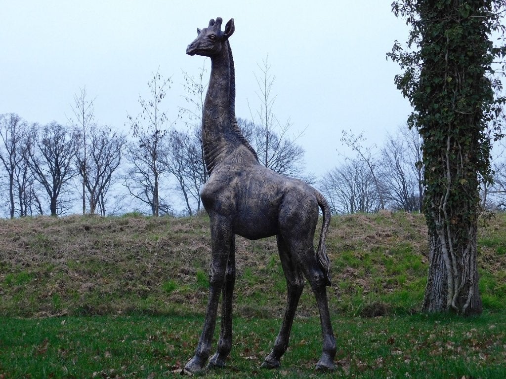 Eenmalig: Giraffe XL - 180 cm - Polystone, Ophalen of Verzenden