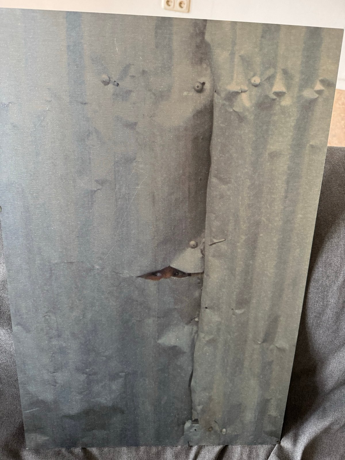Unieke metalen plaat poster - Industriële look, Ophalen, A1 t/m A3, Overige onderwerpen, Rechthoekig Staand