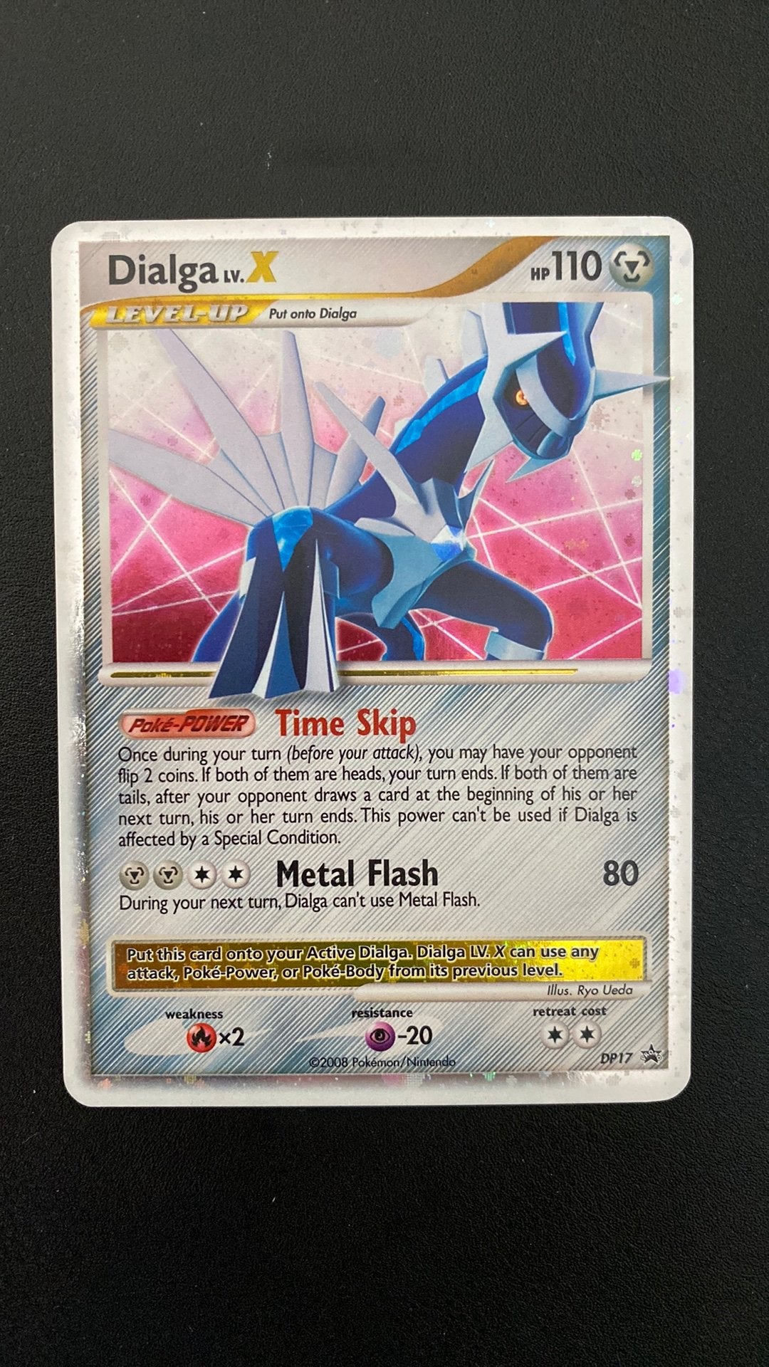 Pokemon dialga lv x diamond pearl promo dp17, Ophalen of Verzenden, Gebruikt, Losse kaart