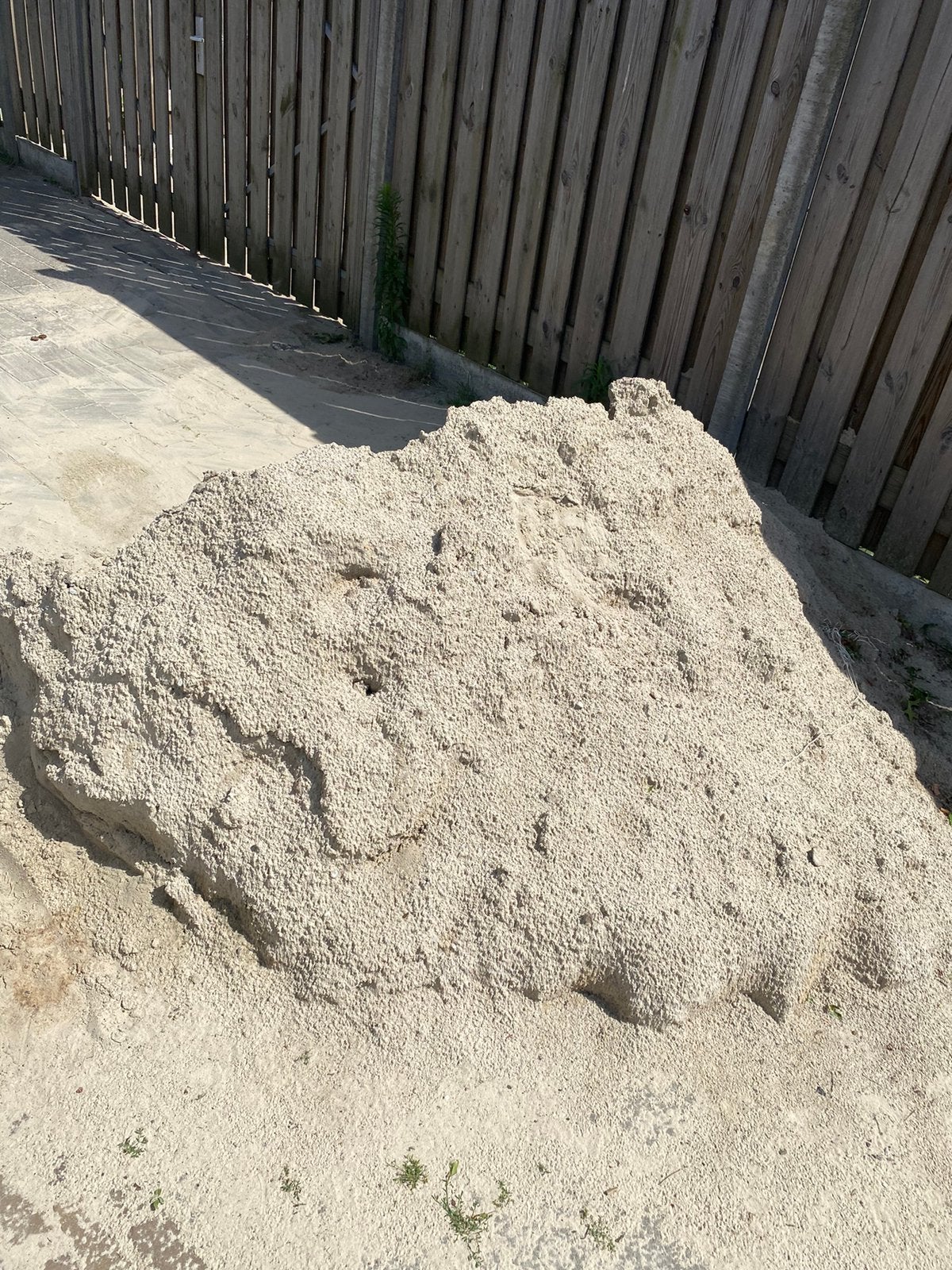 Kleine kuub gele grond gratis, Tuin en Terras, Zand, Ophalen, Zo goed als nieuw, Overige typen