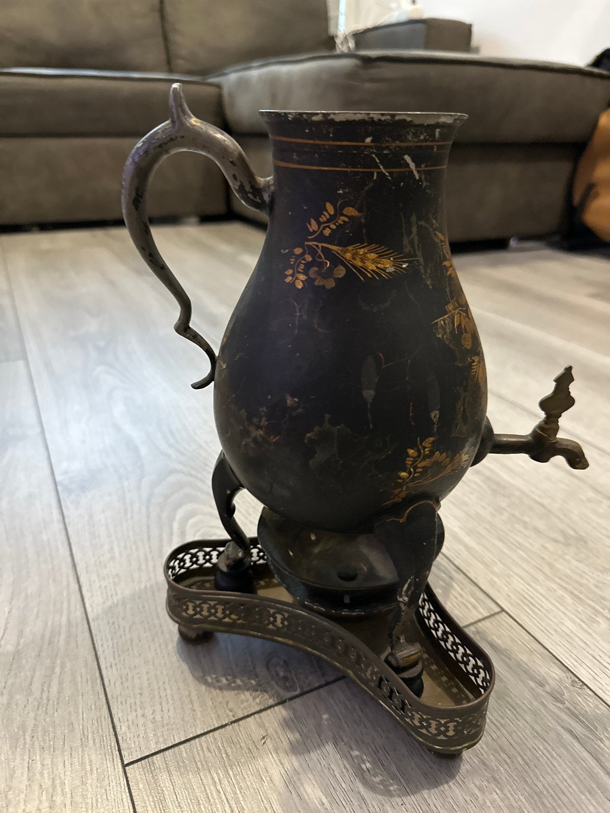 Antieke Samovar - Decoratieve Theepot met Kraan, Ophalen of Verzenden