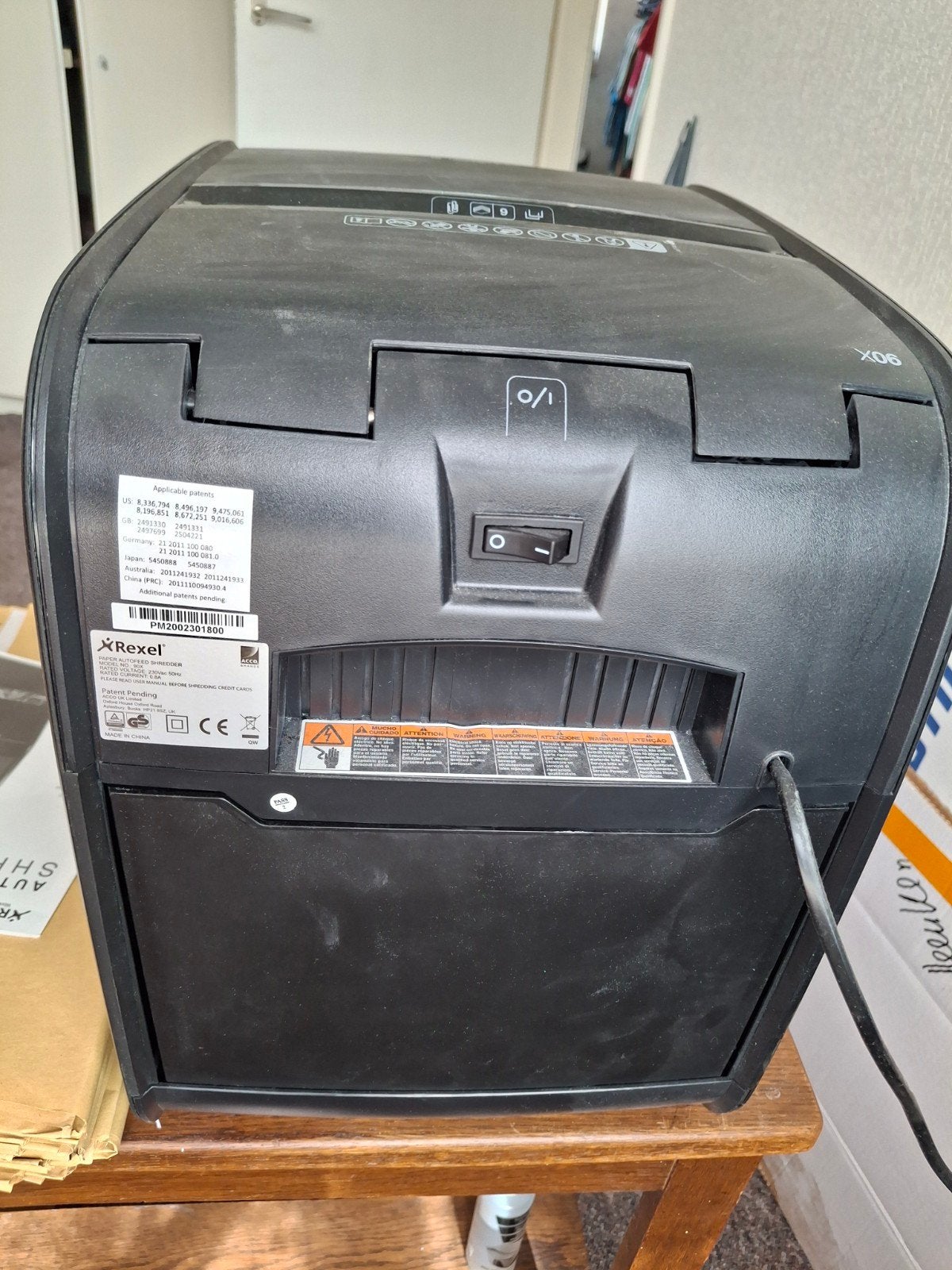 Rexel Auto+ 90X automatische papierversnipperaar, Ophalen of Verzenden, Gebruikt
