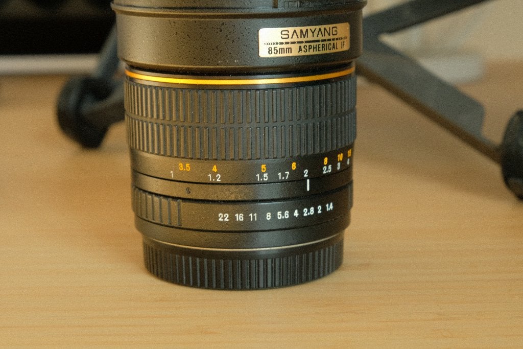 Samyang 85mm F1.4 EF lens, Gebruikt, 85 mm, Samyang, Canon EF