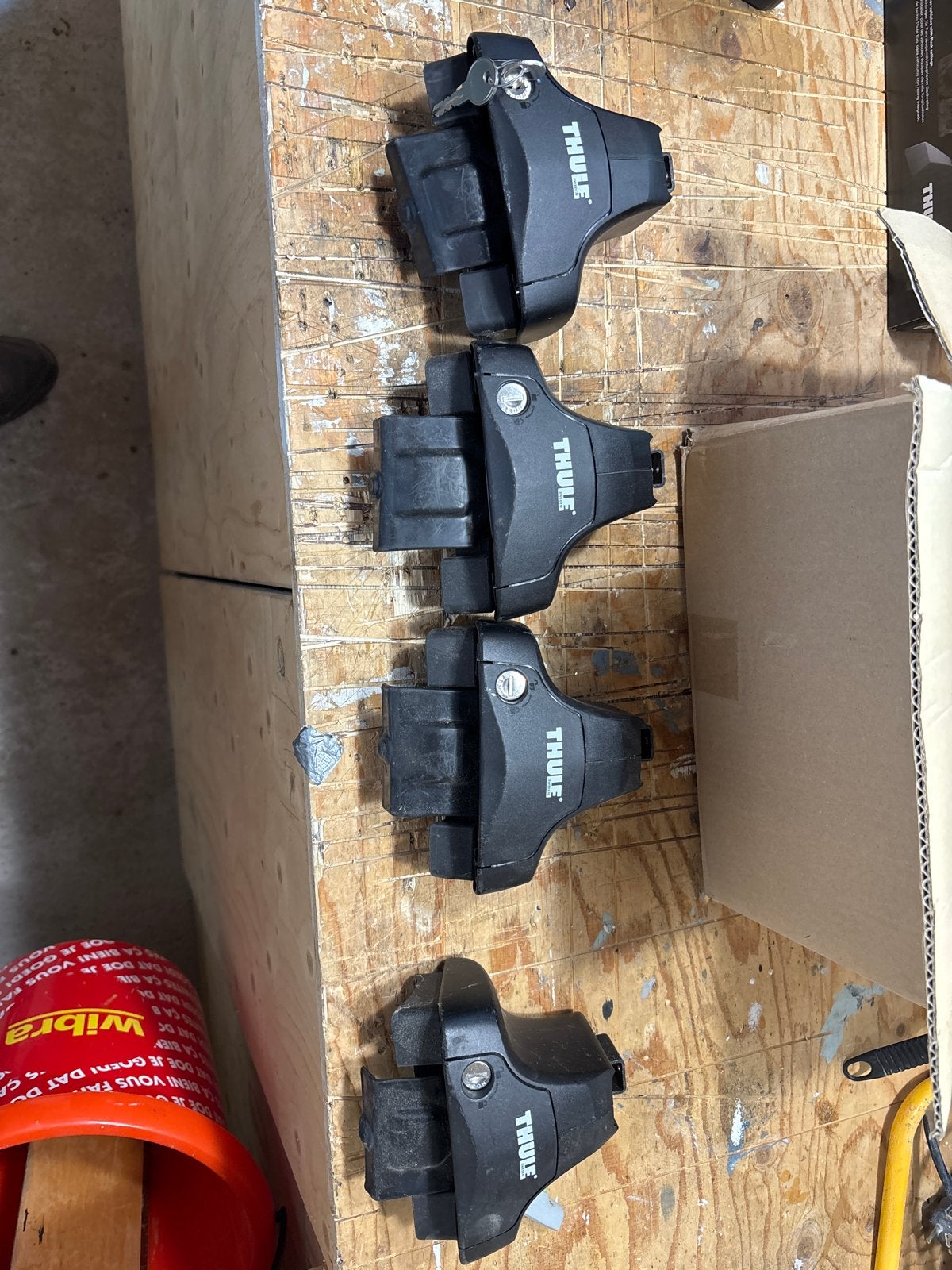 Thule dakdrager steunen voor VW Passat 2006, Auto diversen, Dakdragers, Ophalen of Verzenden, Gebruikt