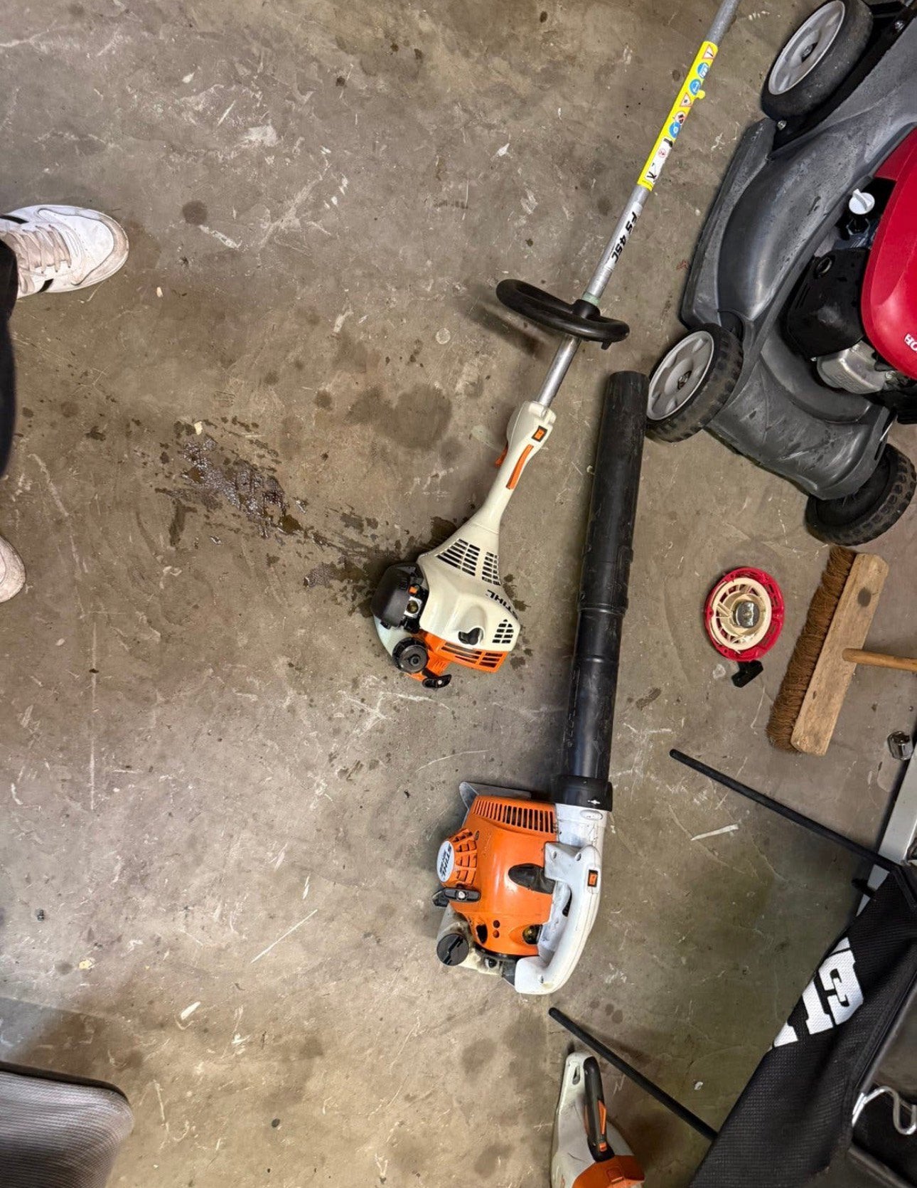 STIHL FS 45 C kantenmaaier STIHL SH 56 bladblazer bladzuiger, Ophalen, Zo goed als nieuw, Benzine