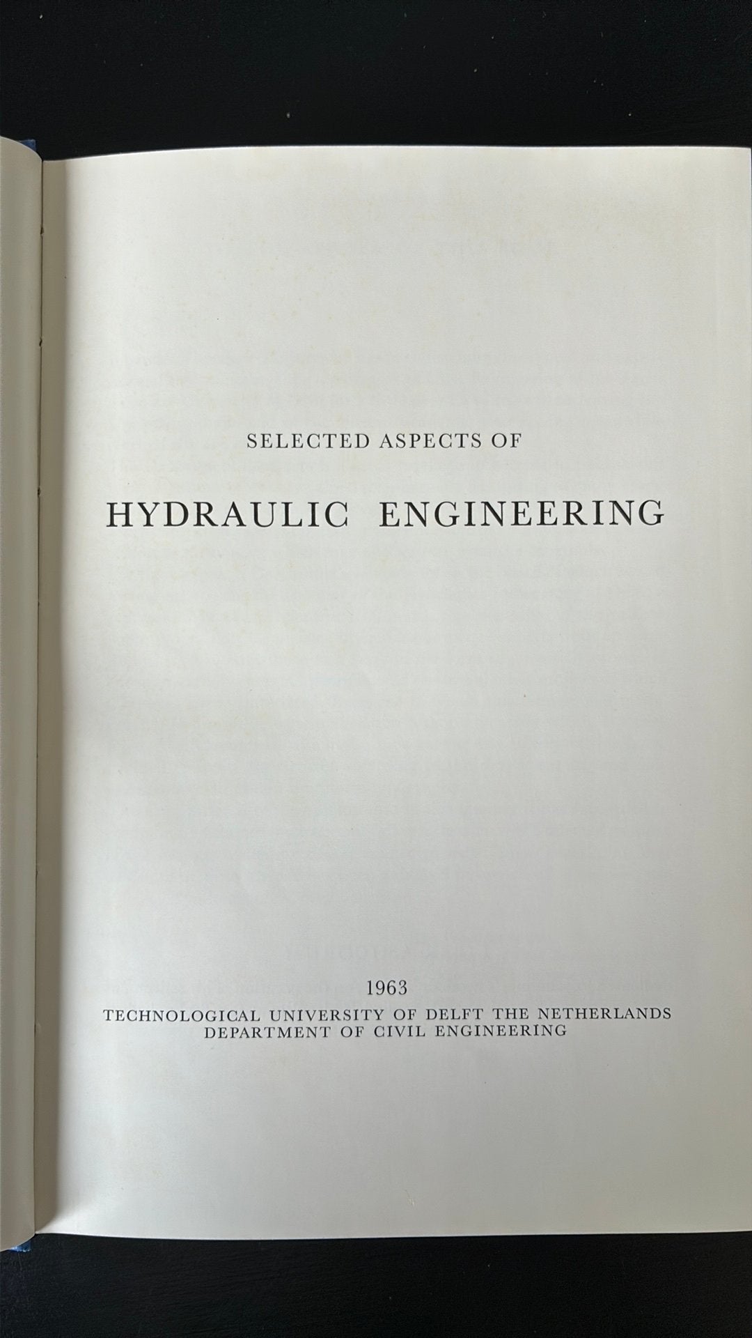 Hydraulic engineering, Boeken, Ophalen, Zo goed als nieuw, Overige onderwerpen