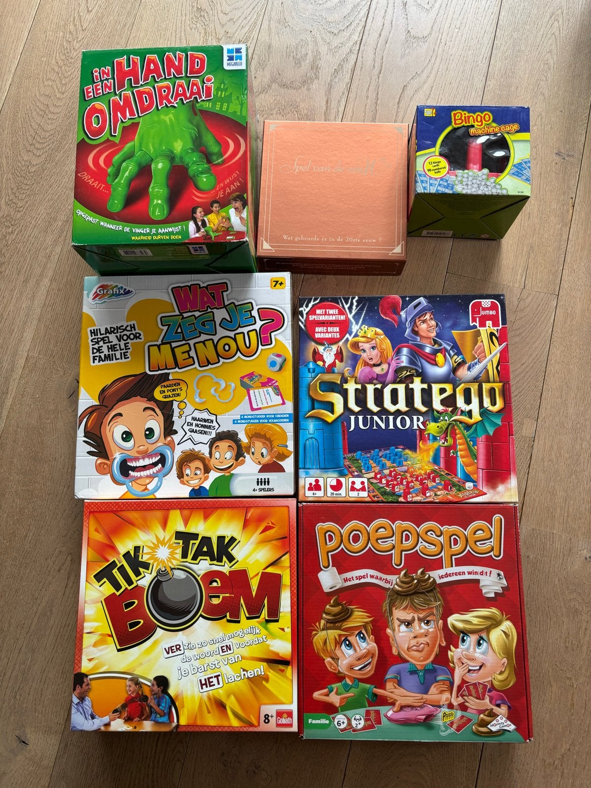 Diverse spellen, oa stratego jr en spel vd eeuw, Ophalen, Gebruikt