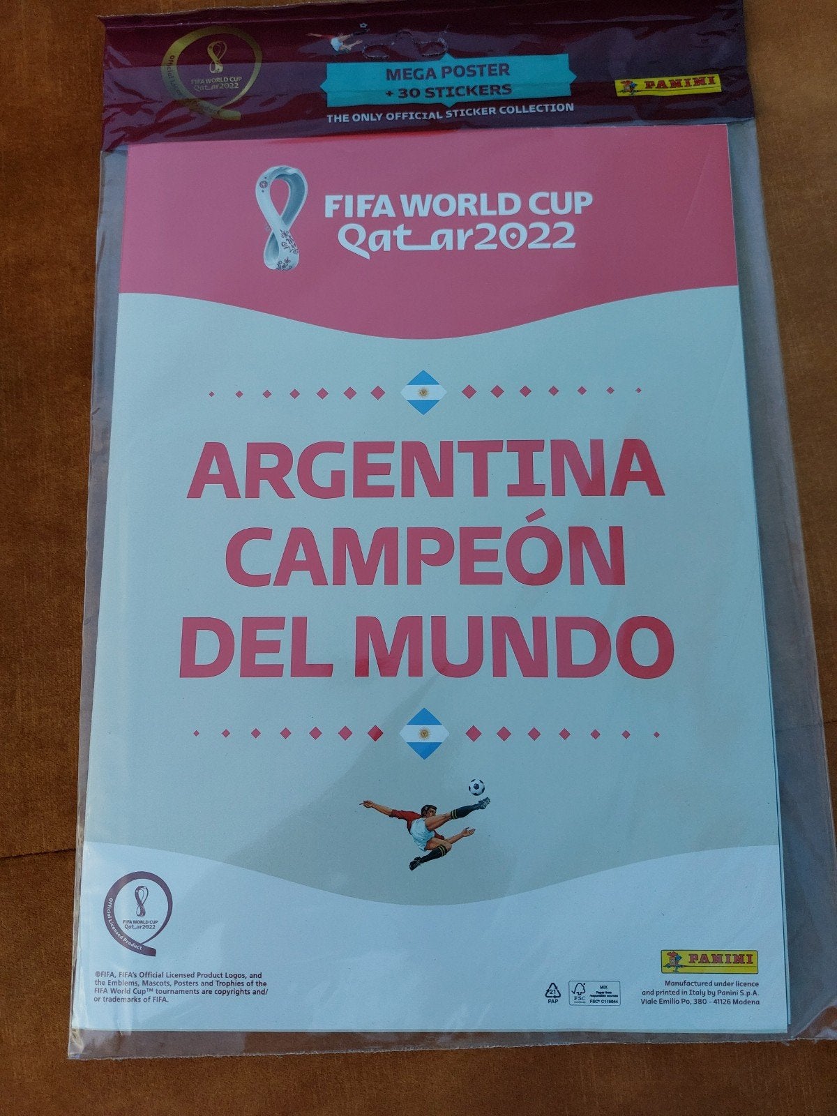PANINI ARGENTINA CAMPEÓN DEL MUNDO MEGA PISTER + 30STICKERS, Ophalen of Verzenden, Nieuw