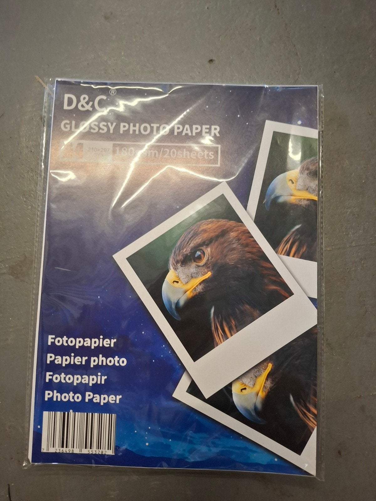 12x D&C Glanzend Fotopapier A4 180gsm - 20 vellen per pak, A4, Nieuw, Ophalen of Verzenden, Nvt