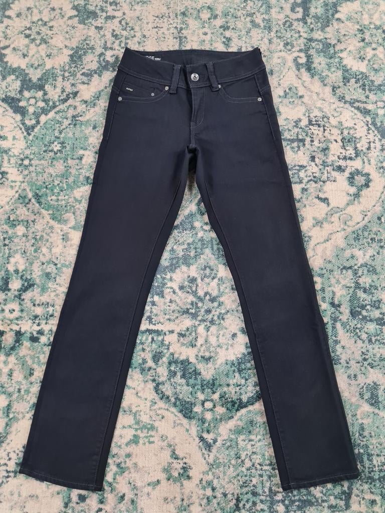 G- star raw midge saddle mid straight W27 L30 Tulsi2730, Zwart, Ophalen of Verzenden, Zo goed als nieuw, W27 (confectie 34) of kleiner