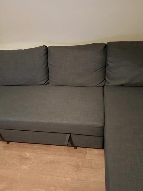 3-zits Hoekslaapbank (sleeping couch) met opberger, Huis en Inrichting, Banken | Sofa's en Chaises Longues, Ophalen, Gebruikt