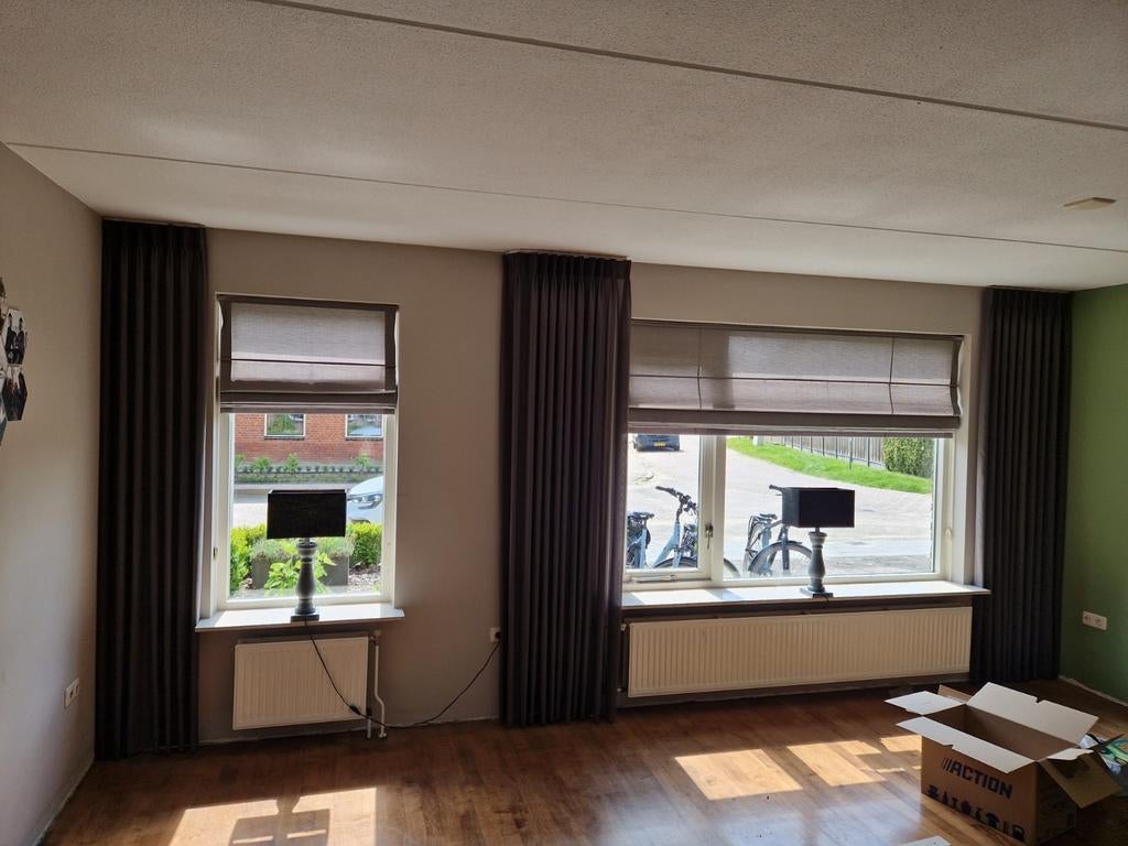 2 Artelux vouwgordijnen - Zeer goede staat, Ophalen, Zo goed als nieuw, 200 cm of meer, Grijs