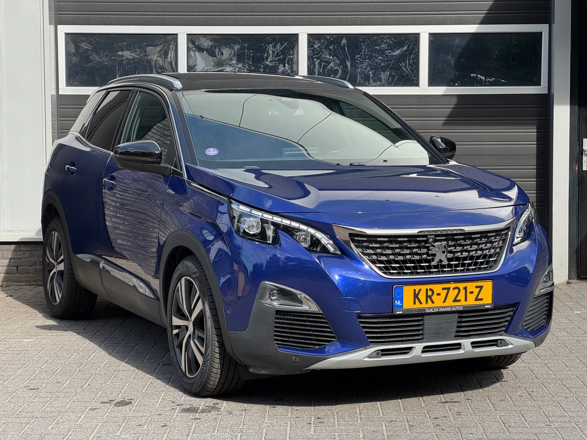Peugeot 3008 1.6 e-THP GT Line EXPORT PRIJS EX BPM, Euro 6, 4 cilinders, Blauw, Leder en Stof
