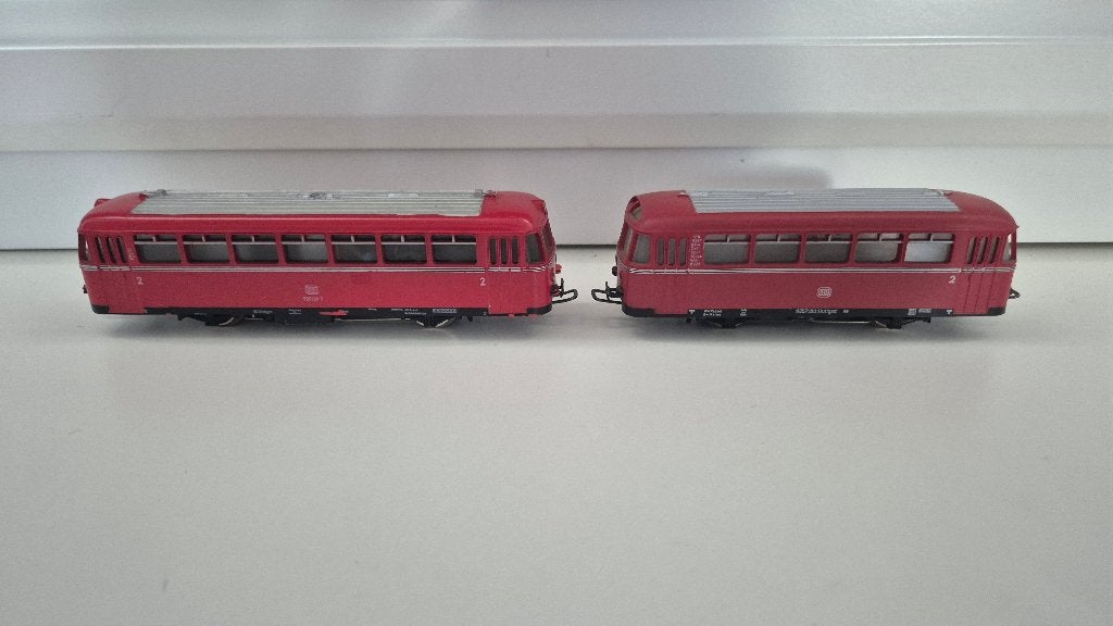 Märklin 3016 + 4018 H0 Railbus BR 795 DB (analoog), Overige merken, Gelijkstroom of Wisselstroom, Brug, Tunnel of Gebouw, Ophalen of Verzenden