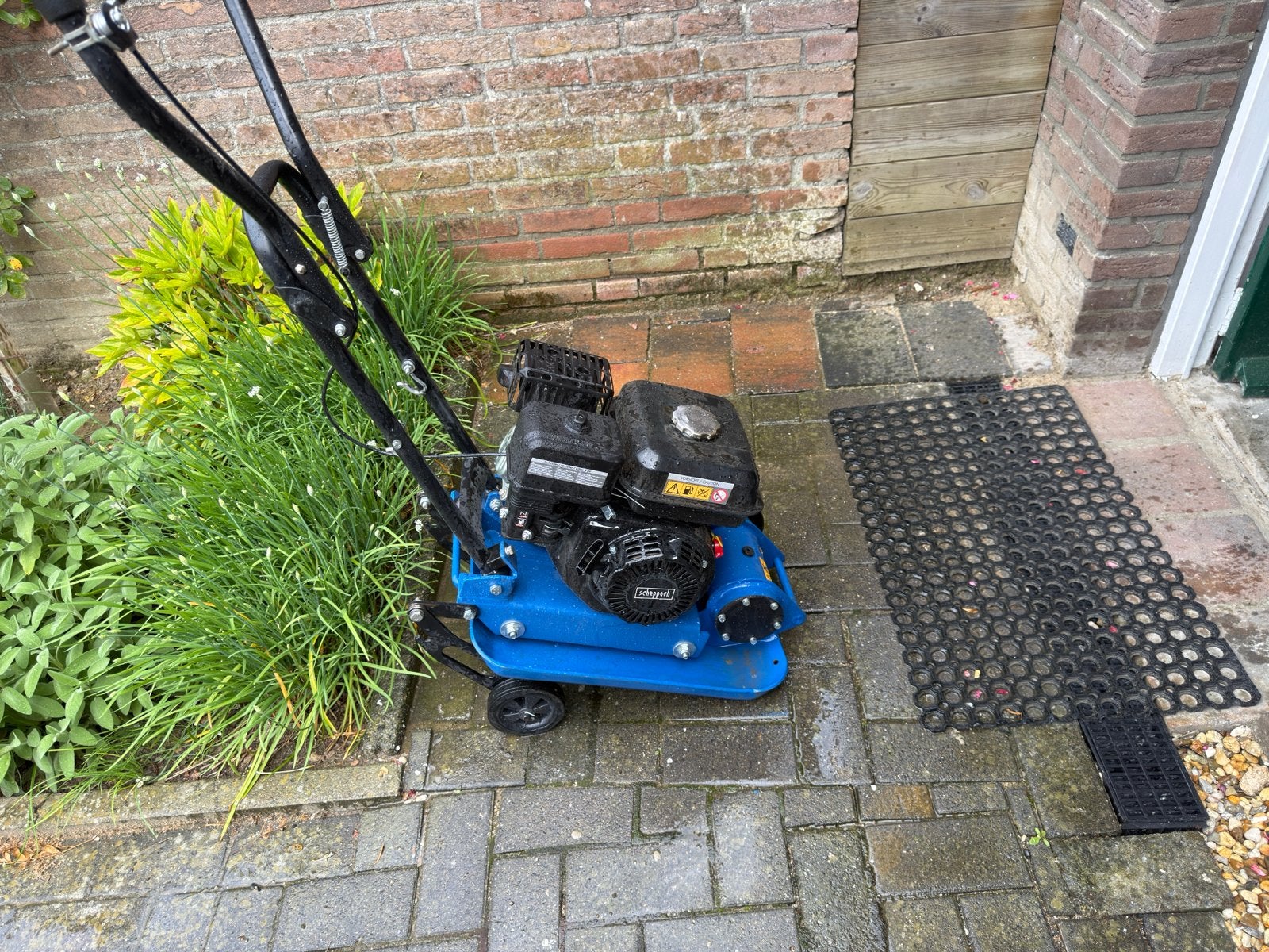 Trilplaat Scheppach met rubbermat - Zo goed als nieuw, Ophalen, Zo goed als nieuw