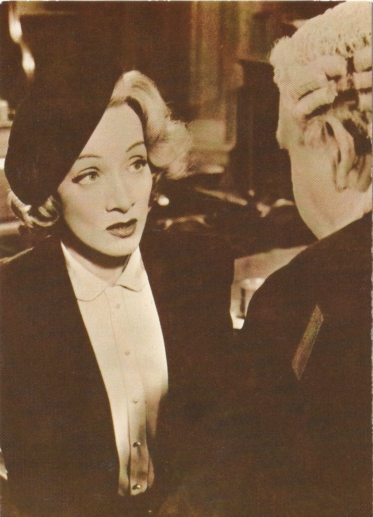 Kaart Marlene Dietrich, Verzenden, 1980 tot heden, Ongelopen, Sterren en Beroemdheden