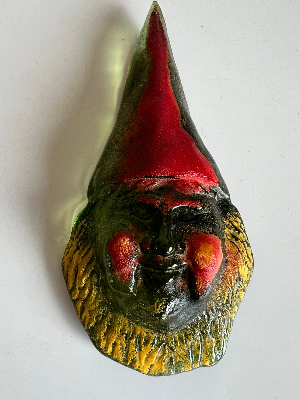 Kosta Boda Tomte Kabouter ‘Grandma ’ Wandobject Kjell Engman, Ophalen of Verzenden, Wanddecoratie, Glas