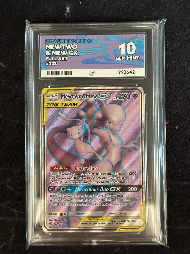 Pokémon Mewtwo & Mew GX #222 2019 ACE 10, Ophalen of Verzenden, Nieuw