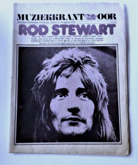 Muziekkrant OOR (1972) - Rod Stewart cover, Boeken, Ophalen of Verzenden, Gelezen, Muziek, Film of Tv