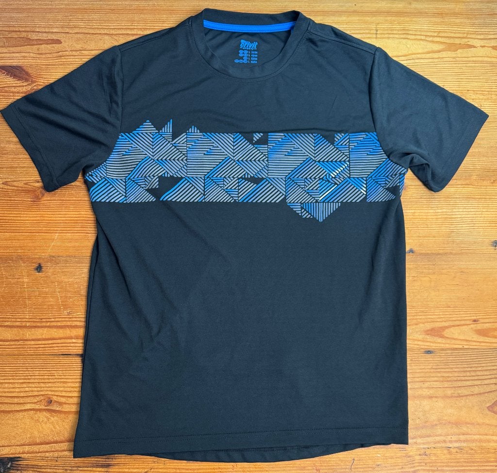 sport shirt crivit L zwart blauw, Ophalen of Verzenden, Zo goed als nieuw, Bovenkleding