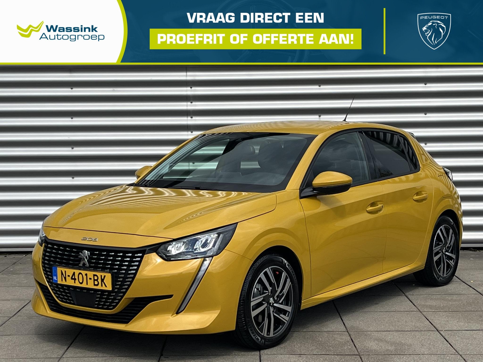 Peugeot 208 1.2 PureTech 100 Allure | Handgeschakeld | Cruis, Auto's, Voorwielaandrijving, 101 pk, Gebruikt, Leder en Stof