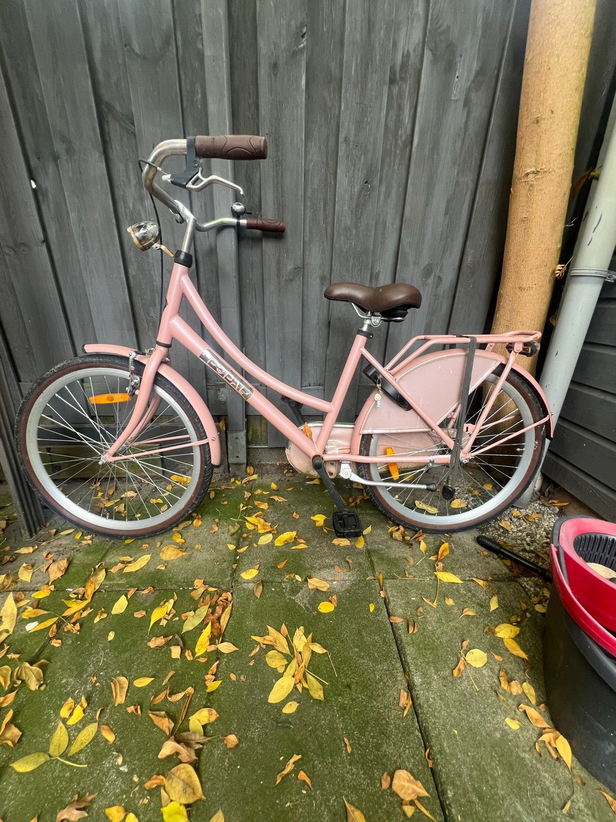 Roze meisjesfiets met terugtraprem, Ophalen, Gebruikt