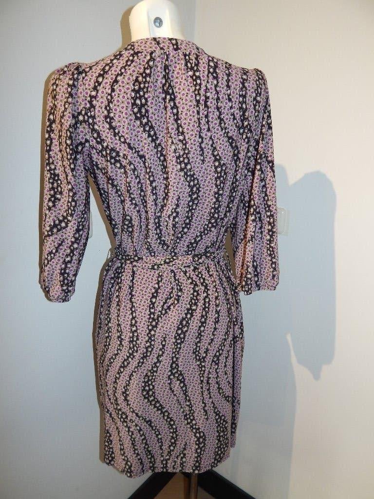 Studio Anneloes travel stof jurk print bloemetjes kleur L, Studio Anneloes, Maat 42/44 (L), Zo goed als nieuw, Knielengte