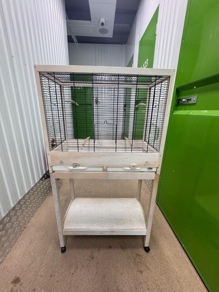Te koop vogelkooi Ferplast Giulietta 5 White Wash hout., Ophalen, Gebruikt, Hout, Vogelkooi
