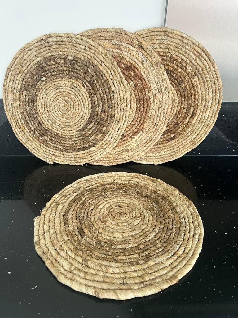 4 x Placemat rond mais - Ø40 cm, Huis en Inrichting, Woonaccessoires | Onderzetters, Ophalen of Verzenden