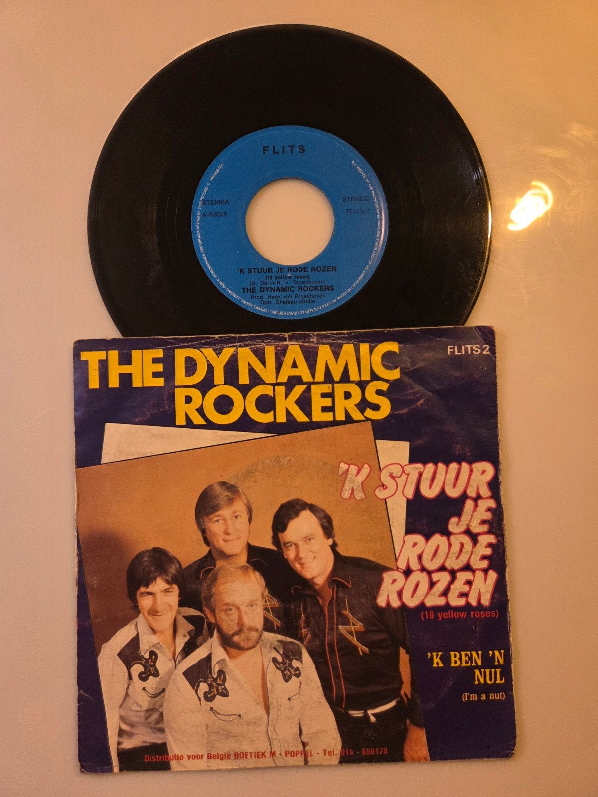 The Dynamic Rockers - 'k stuur je rode rozen, Ophalen of Verzenden, Gebruikt, 7 inch, Nederlandstalig