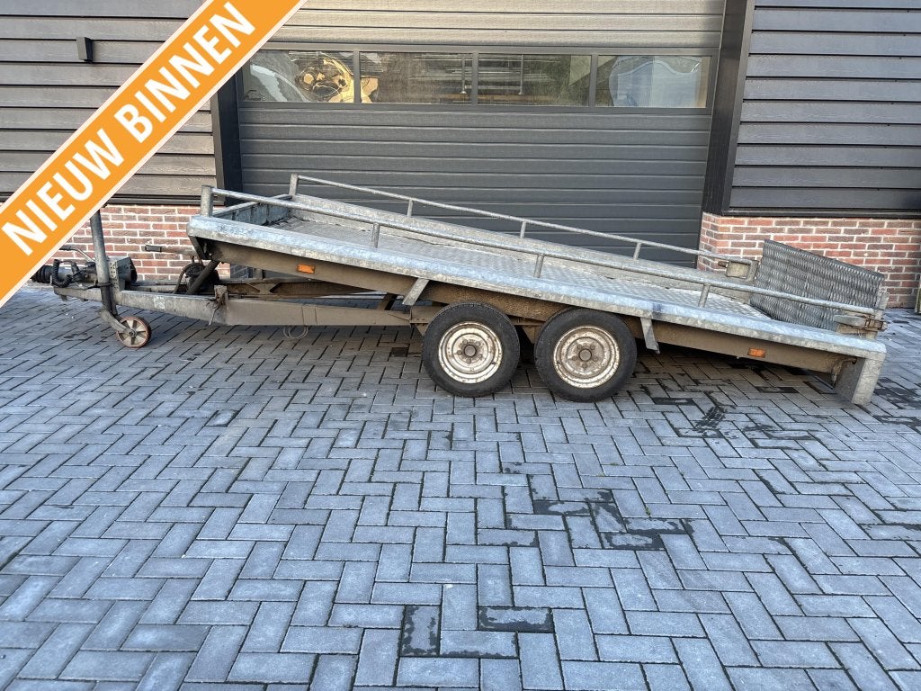 Hapert Machinetransporter oprijwagen aanhanger aanhangwagen, Gebruikt
