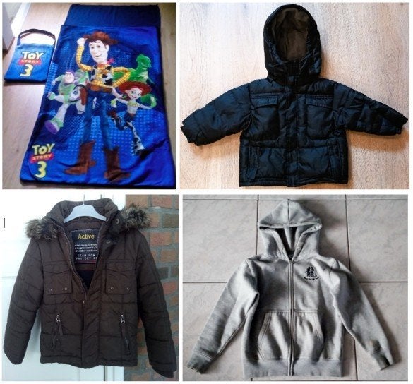 Pakket 13 - Slaapzak + 3 jongenskledingstukken - €25, Ophalen, Zo goed als nieuw