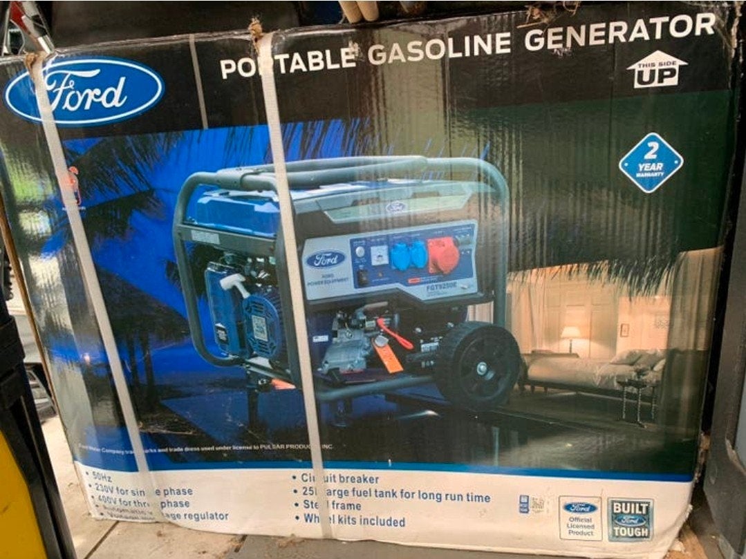 FORD FGT9250E Benzine Generator 6500W met Elektrische Start, Ophalen of Verzenden, Nieuw