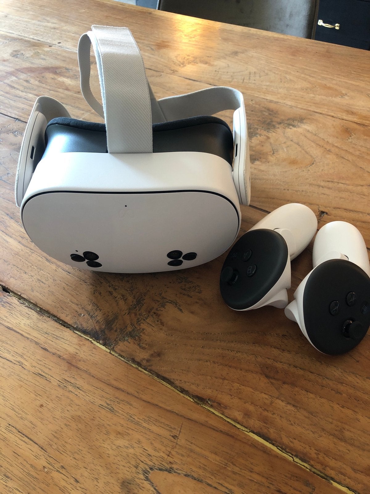 VR-bril met controllers en draagtas, Spelcomputers en Games, Virtual Reality, Ophalen, Zo goed als nieuw, VR-bril, Overige platformen
