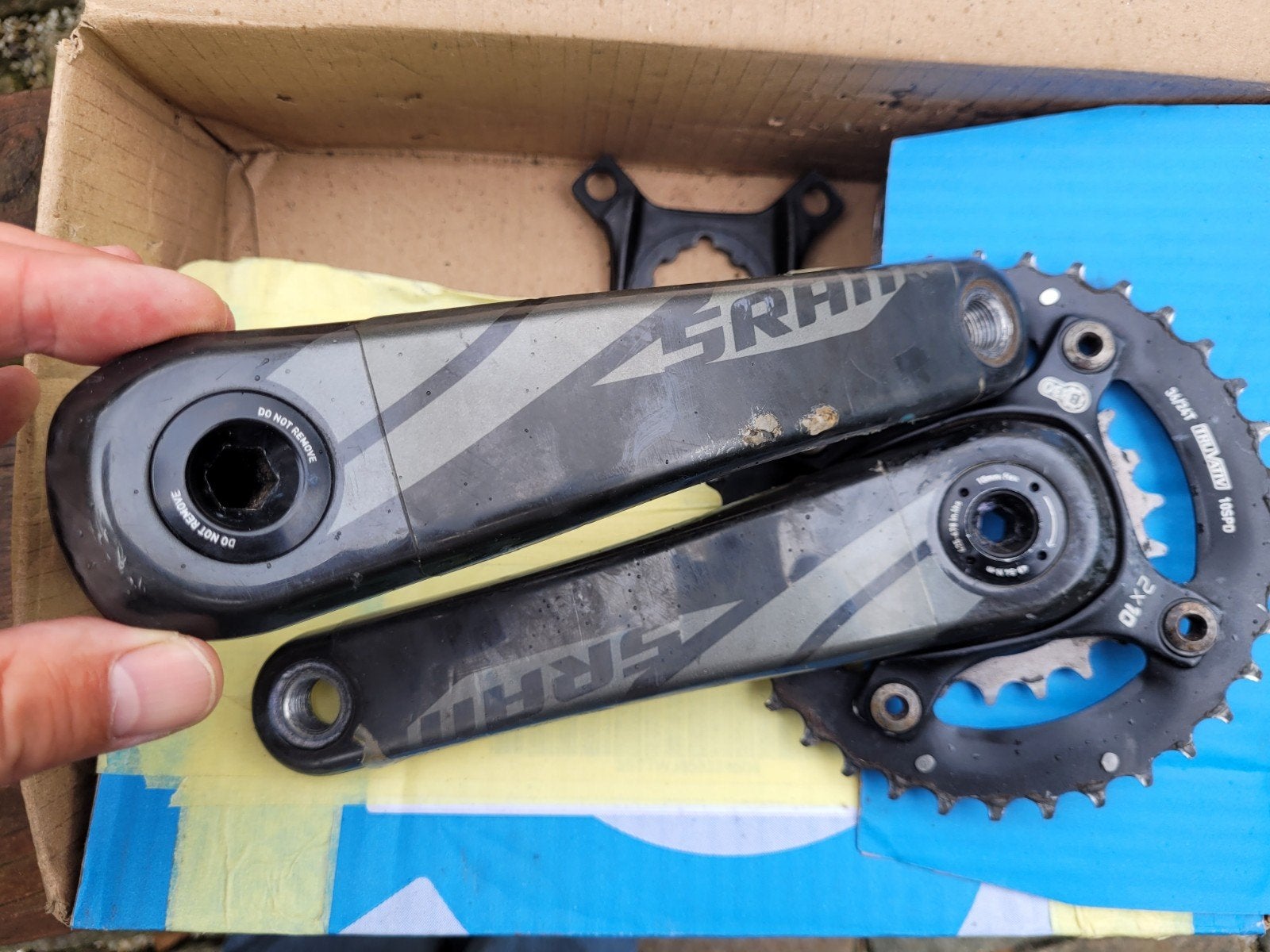 SRAM BB30 crankstel, Crankstel of Pedalen, Gebruikt, Ophalen of Verzenden, SRAM