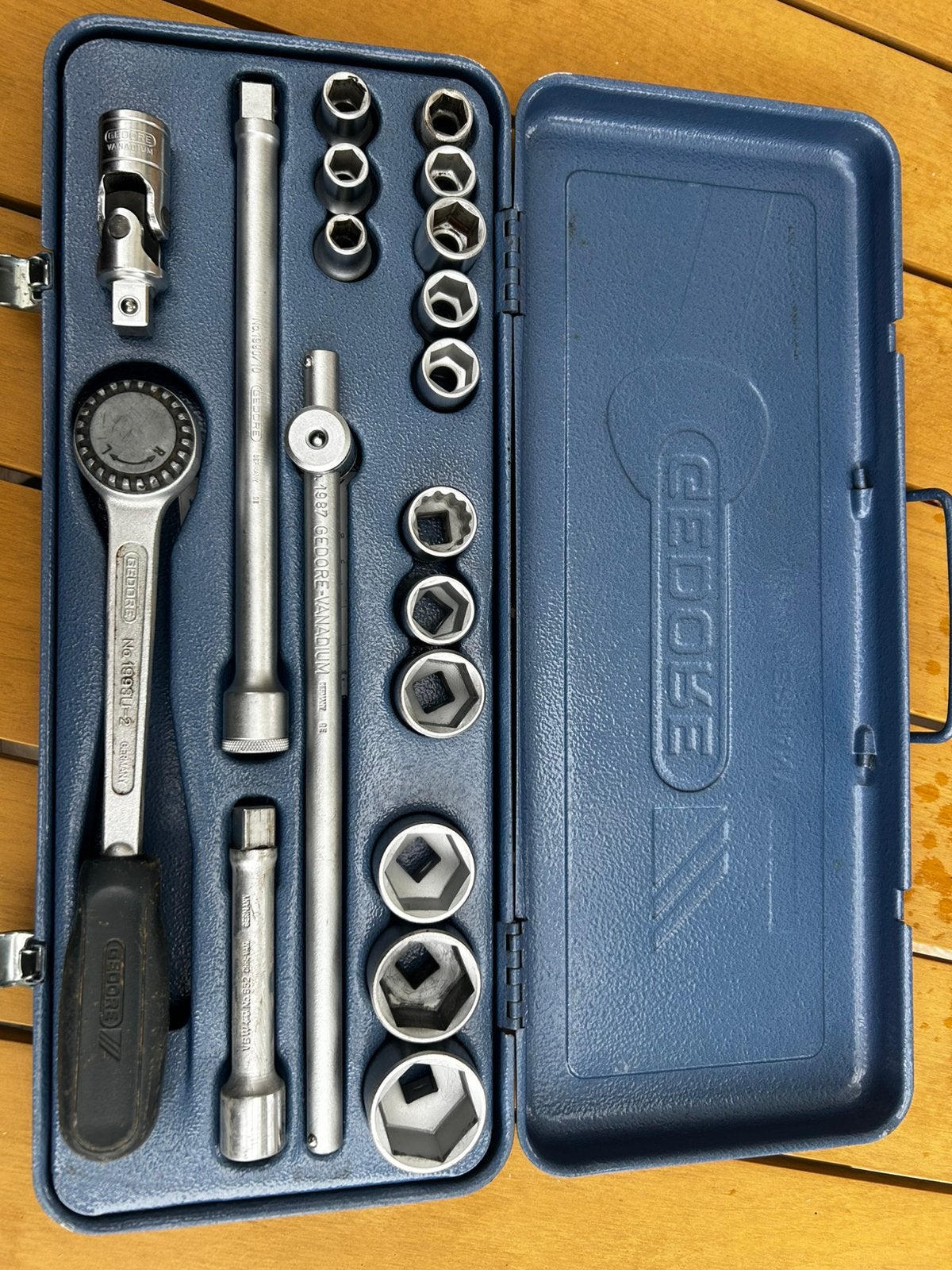Gedore doppenset, Ophalen, Gebruikt