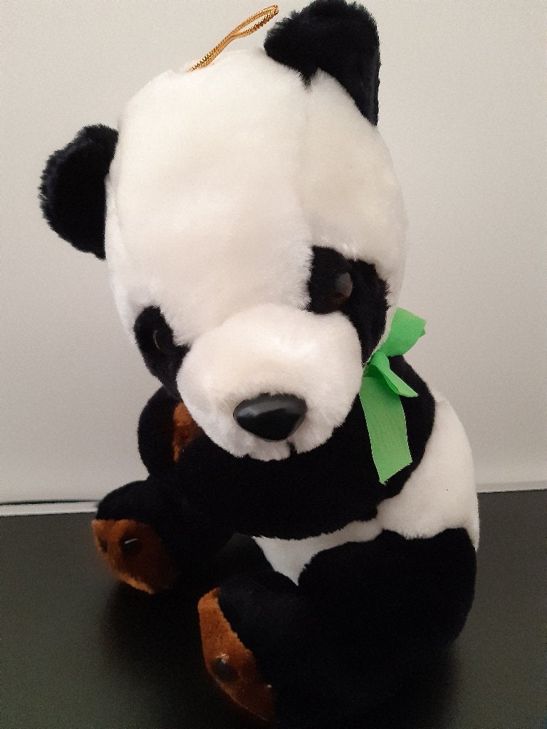 Knuffel panda zwart/wit 25 cm, Ophalen of Verzenden, Nieuw, Overige typen, Middelgroot (20 tot 80 cm)
