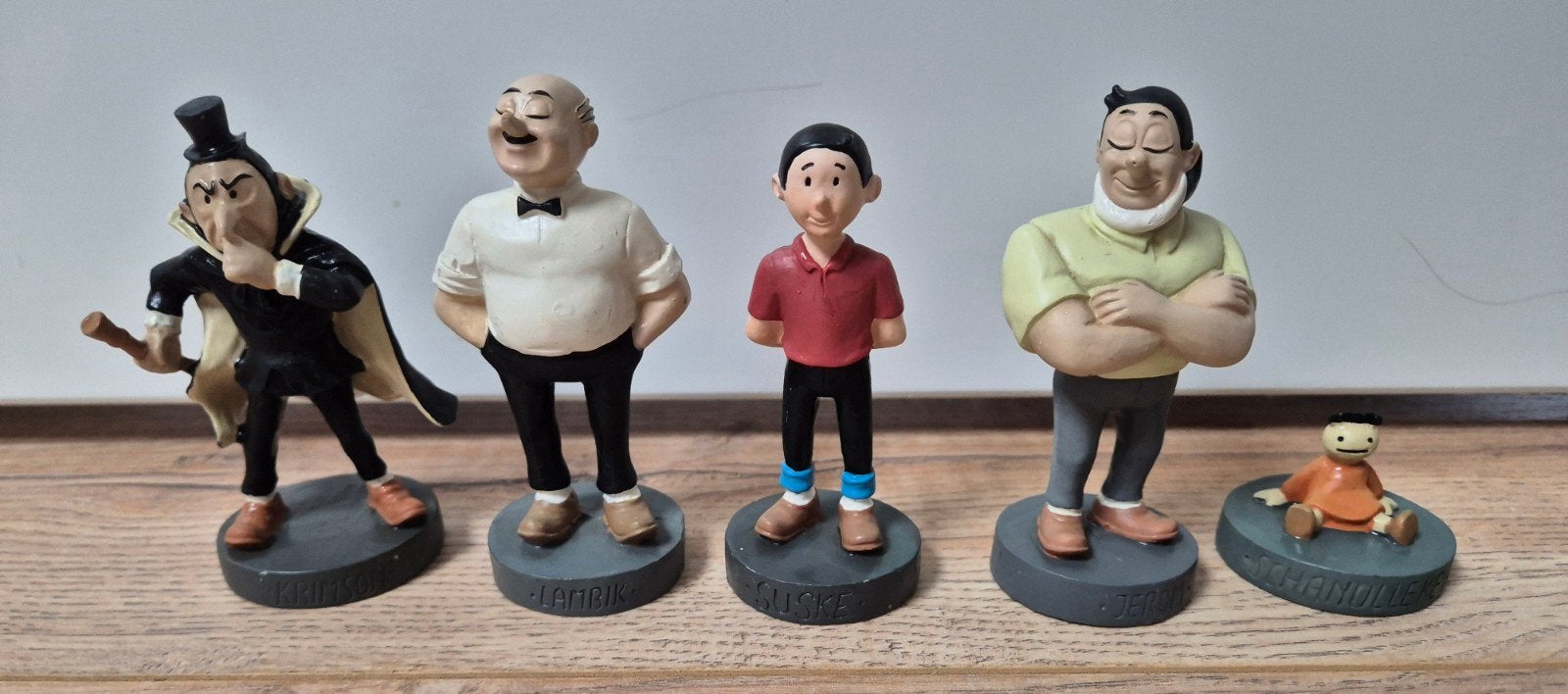 Vijf kunststof Suske en Wiske beeldjes (AH), Albert Heijn, Ophalen of Verzenden