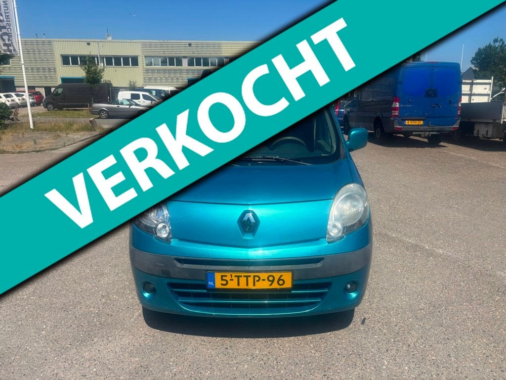 Renault Kangoo Family 1.6 Expression Trekhaak, Voorwielaandrijving, Gebruikt, 4 cilinders, Blauw