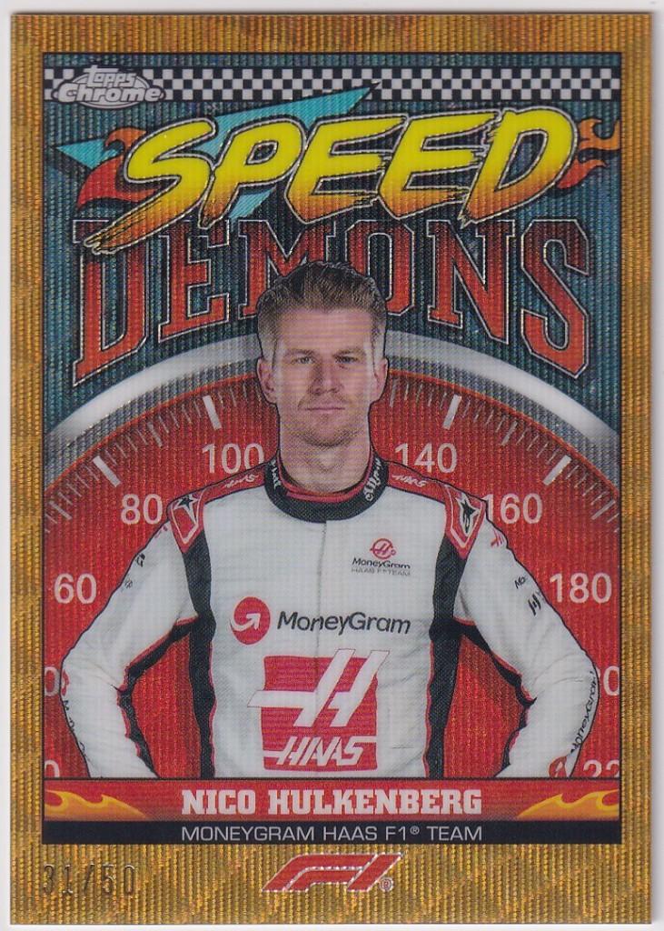 Nico Hulkenberg Speed Demons Gold Wave Refractor #SD-NH /50, Verzenden, Nieuw, Formule 1