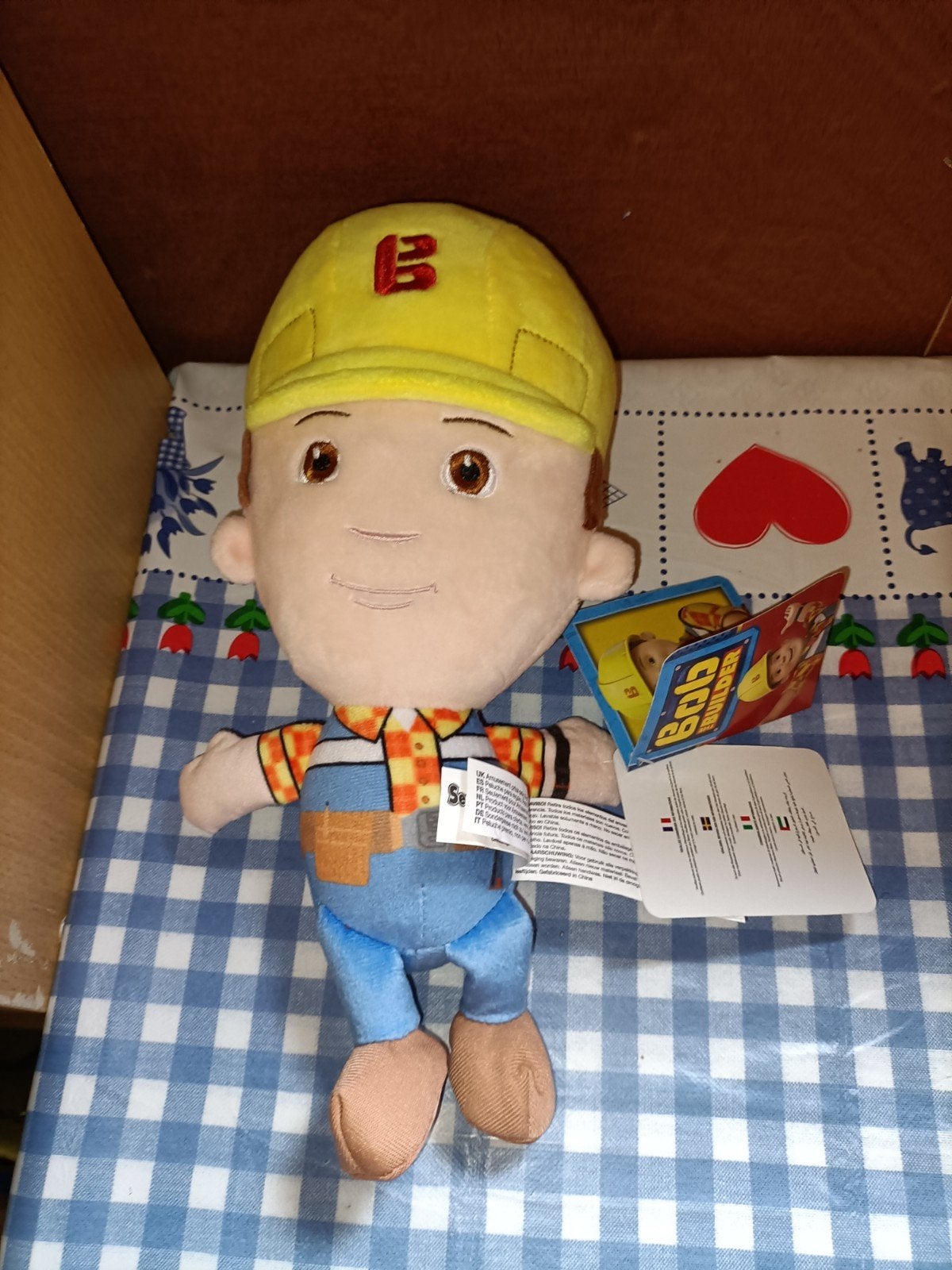 Bob de Bouwer knuffel 29 cm groot, Kinderen en Baby's, Ophalen of Verzenden, Zo goed als nieuw, Overige typen