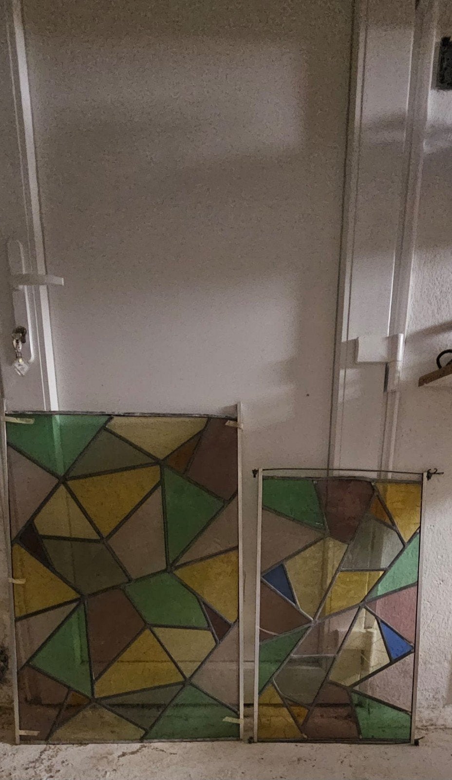 2 glas in lood delen, Ophalen, Minder dan 80 cm, Glasplaat, Minder dan 80 cm