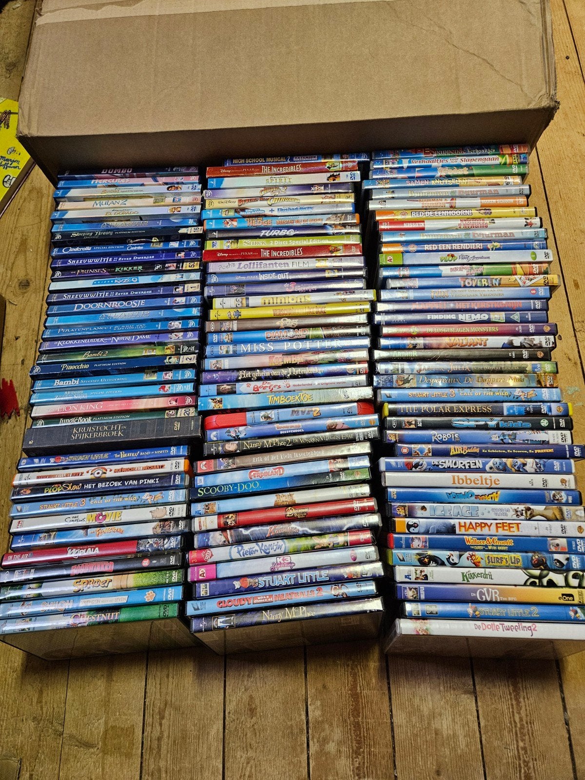 Grote collectie kinder DVD's: Disney, DreamWorks, Sony e.a., Gebruikt, Animatie, Alle leeftijden, Ophalen of Verzenden