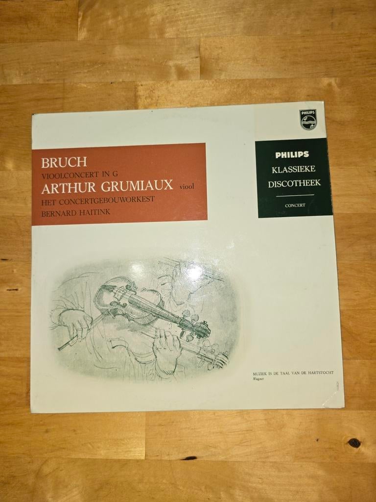 Bruch Vioolconcert in G - Arthur Grumiaux - Philips LP, Cd's en Dvd's, Gebruikt, Ophalen of Verzenden, Romantiek, 12 inch