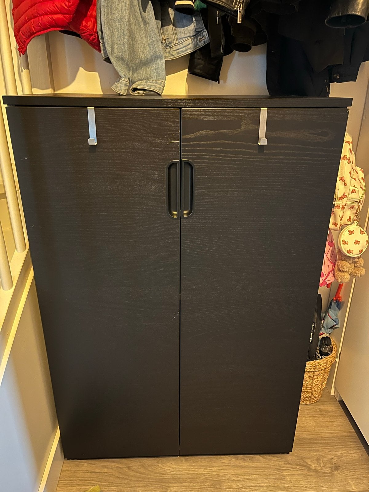 IKEA zwarte kast, zo goed als nieuw, 80x45x120, Huis en Inrichting, Ophalen, Zo goed als nieuw